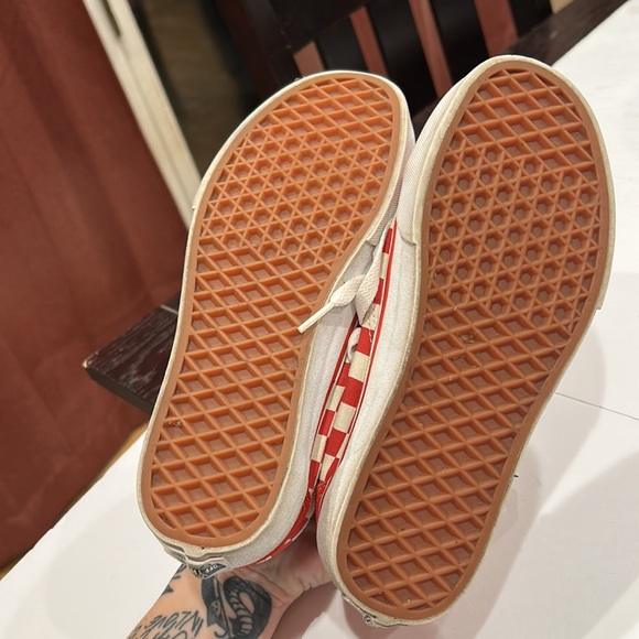 VANS Old Skool Primary Red Checkerprint sneakers size 6.5 - Picture 5 of 5